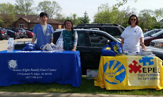 At the Elgin Family Mobile Food Pantry At the Elgin Family Mobile Food Pantry
